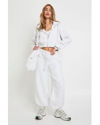 Boohoo - Cuffed Jogger And Zip Through Hoodie 3 Piece Tracksuit - Lyst