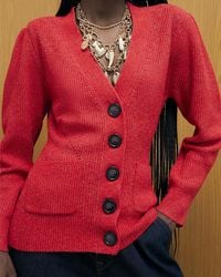River Island - Cardigan Knitted Shoulder Padded - Lyst