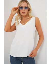 Bigdart - V-Neck Pull-On Blouse - Lyst