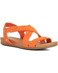 Dune - Landies Flat Sandals - Lyst