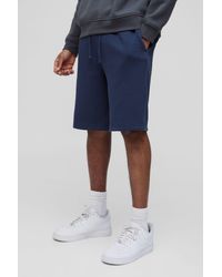 BoohooMAN - Tall Loose Fit Mid Length Basic Shorts - Lyst