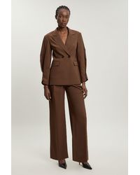 Karen Millen - Tailored Straight Leg Cigarette Trouser - Lyst