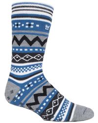 Heat Holders - Nordic Patterned Non Slip Thermal Slipper Socks With Grippers - Lyst