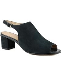 Jones Bootmaker - Xandra Smart Leather Slingback Peep Toe Sandals - Lyst