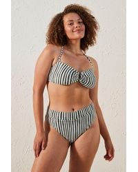 Penti - Striped Underwire Bandeau Bikini Top - Lyst
