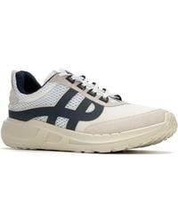 Hush Puppies - Seventy8 Retro Runner Herren Sneaker Aus Weißem Wildleder - Lyst