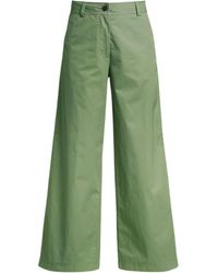 Parajumpers - Amazonas Groene Wijd Uitlopende Broek - Lyst