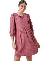 Roman - Bubble Textured A-Line Stretch Dress - Lyst