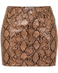 Amy Lynn - Amylynn Regular Fit Mini Snake Patterned Skirt - Lyst