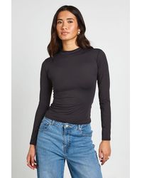Boohoo - Second Skin Crew Neck Long Sleeve Top - Lyst