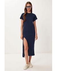 Happiness İstanbul - Slim Fit Midi Dress With Side Slit - Lyst