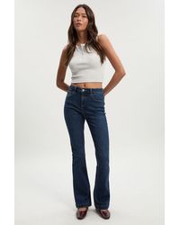 Boohoo - Mid Waist Y2K Bootcut Jean - Lyst