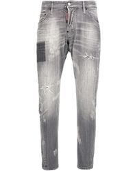 DSquared² - Sexy Twist Jeans Worn Faded Style Cotton - Lyst
