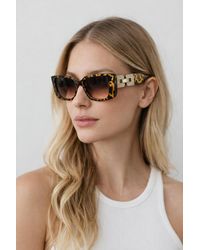 SVNX - Rectangle Cateye Side Detail Sunglasses - Lyst