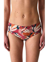 Penti - Brayana Ruched Shimmery Mid Waist Bikini Bottom - Lyst
