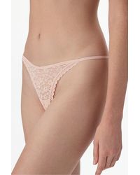Penti - Easy Lace V-Neck Floral String Briefs - Lyst