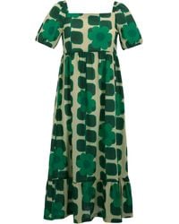 Regatta - Ladies Orla Kiely Giant Square Flower Summer Midi Dress Cotton - Lyst
