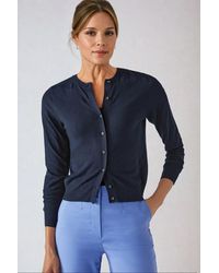 Secret Label - Round Neck Button Down Cardigan - Lyst