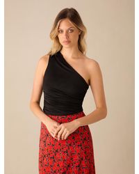 Ro&zo - Jersey One Shoulder Top - Lyst