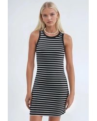 Hiccup - Bodycon Mini Dress With Crew Neck - Lyst