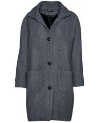 Conquista - Wool Blend Mélange Coat By Fashion - Lyst