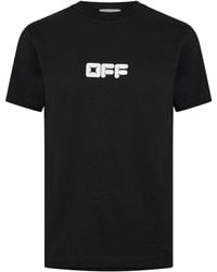 Off-White c/o Virgil Abloh - Off Cotton Slim T-Shirt - Lyst