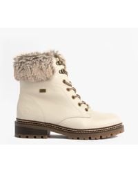 Remonte - D0B74-80 Faux Fur Collar Side Zip Boots Leather - Lyst