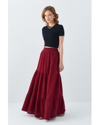 MixRay - Maxi Cotton Skirt - Lyst