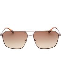 Timberland - Tb9316 13H Matte Dark Sunglasses Metal - Lyst