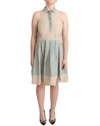 Comeforbreakfast - Mouwloze Jurk Met Veelkleurige Kraag - Lyst