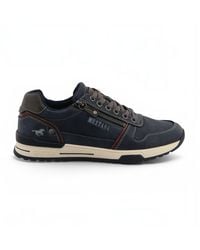 Mustang - Faux Leather Trainer Sneaker Shoes - Lyst