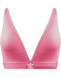 adidas - Unlined Triangle Bra Cotton - Lyst