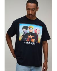 BoohooMAN - Oversized Naruto Sakura License Print T-Shirt - Lyst