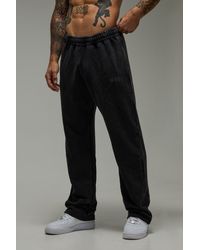 BoohooMAN - One More Rep Washed Straight Leg Jogger - Lyst
