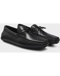 BOSS - Noel Italian Leather Driving Moccasins - Lyst