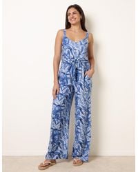 Blue Vanilla - Tie Front Jumpsuit - Lyst