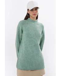 Hiccup - Oversized High-Neck Knit Sweater - Lyst