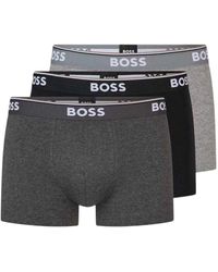 BOSS - Bodywear Logo Boxershorts (Set Van 3) /Zwart) - Lyst