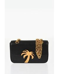 Palm Angels - Leather Palm Bridge Shoulder Bag With Chain Shouder Strap - Lyst