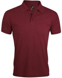 Sol's - Prime Pique Plain Short Sleeve Polo Shirt - Lyst
