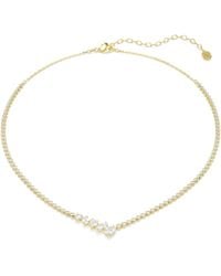 Swarovski - 'Mesmera Attract' Plated Metal Necklace - Lyst