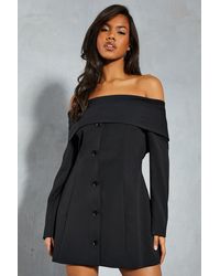 MissPap - Tailored Bardot Blazer Dress - Lyst