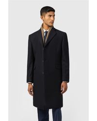 Alexandre Silver Label - Single Breasted Long Sleeve Three Button Overcoat - Lyst