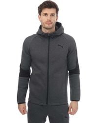 PUMA - "Evostripe Core" Hoodie Mit Durchgehendem Reißverschluss Für Herren (Grauheide) - Lyst