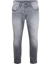 DIESEL - Five Pocket Straight Leg Jeans - Lyst
