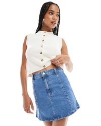 ASOS - High Waist Flared Hem Mini Skirt Co-Ord - Lyst