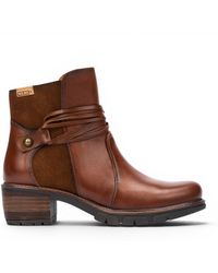 Pikolinos - Leather Zipped Heel Ankle Boots - Lyst