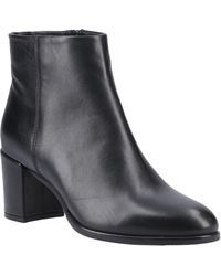 Hush Puppies - Claridy Leather Heeled Ankle Boots - Lyst