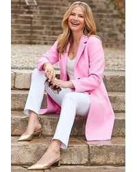 Sosandar - Rosé Tailored Coat With Buttons - Lyst