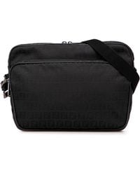 Fendi - Pre-Owned Zucchino Canvas Crossbody - Lyst